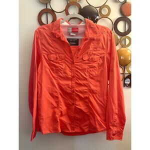 Craghoppers Women's Bright Orange Long-Sleeve Button Front Shirt